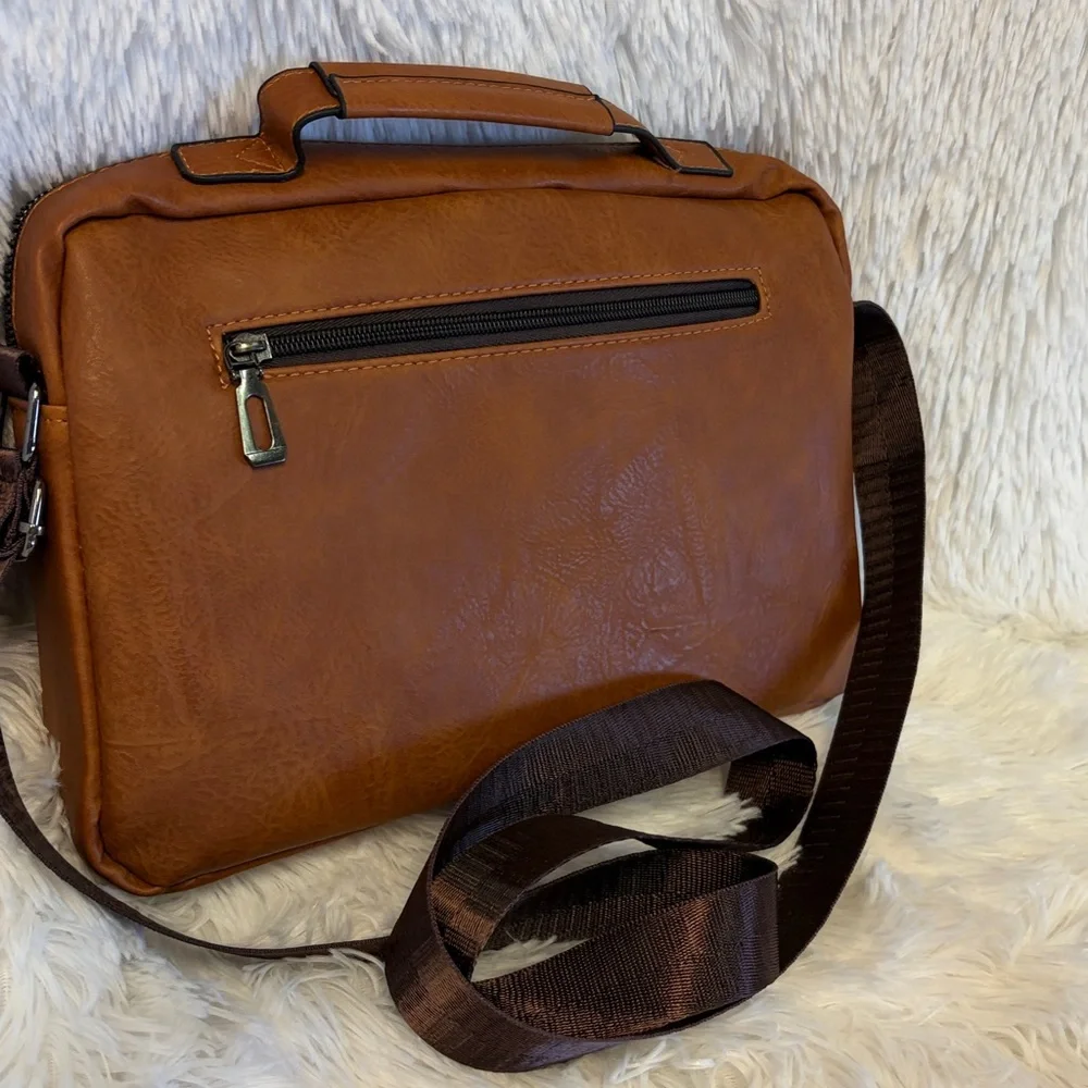 Brown Leather Men's Bag
